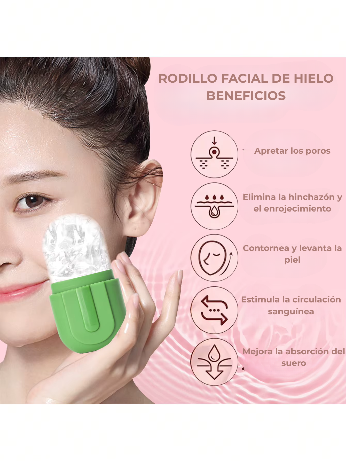 Rodillo de Hielo Facial